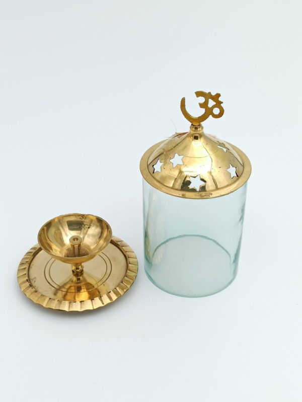 Akhand Diya Brass Table Diya - Image 2