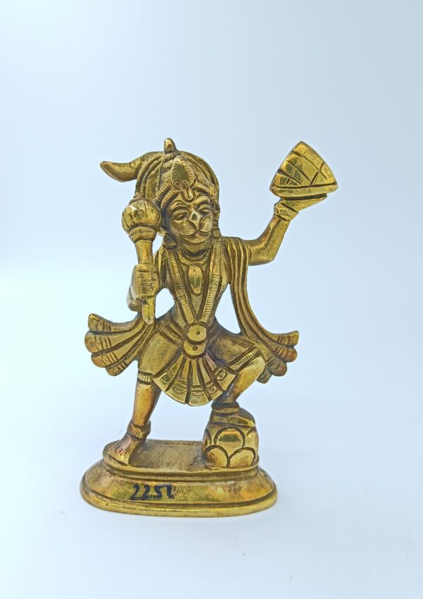 standing hanuman ji in brass idol