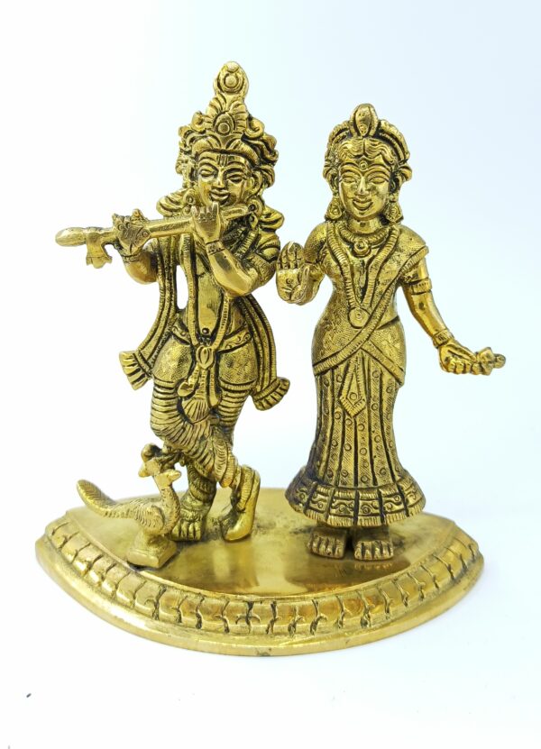 Radha kishan idol brass