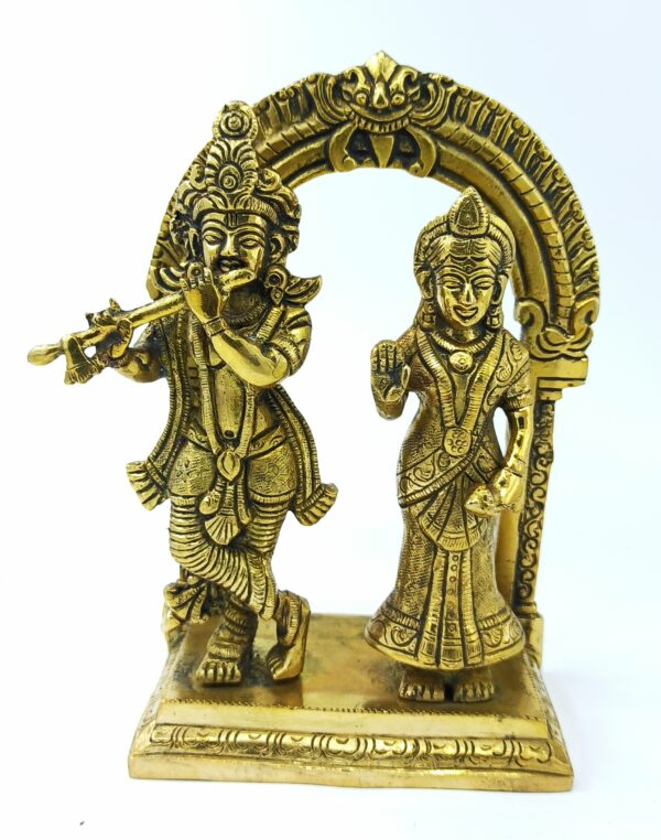 Kishan Radha idol brass