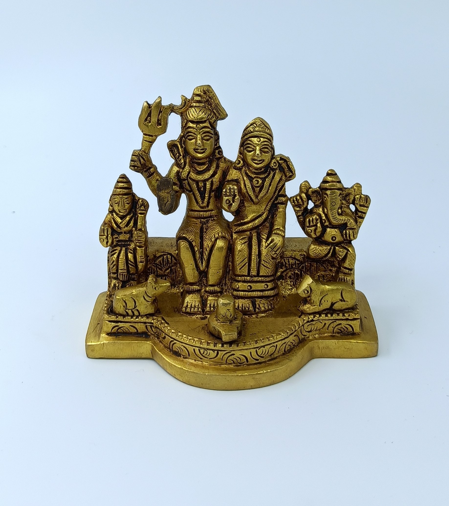 Ashtdhatu Brass Shiv Parivar 11 cm