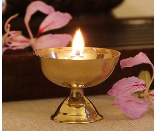 Akhand Diya Brass for Pooja (Over night Akhand jyot diya ) - Image 3