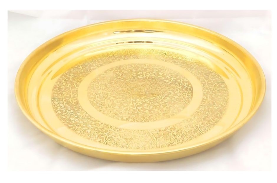 Pooja Brass Thali 11 cm